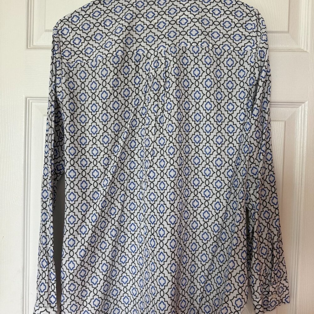 Women's Medium Express Patterned Button Down - image 2